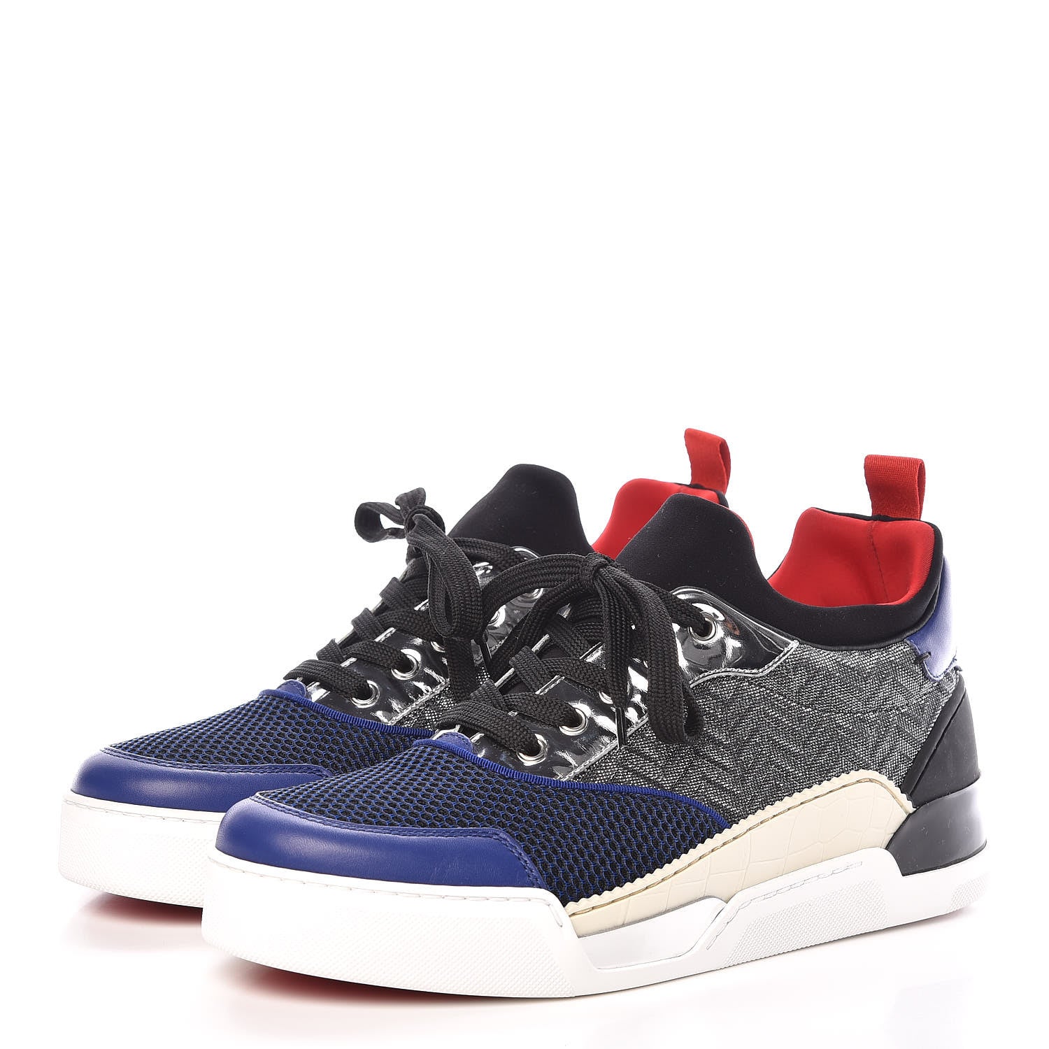 Christian Louboutin Calfskin Mesh Mens Aurelien Flat Sneakers 41 Multi 3 of 8