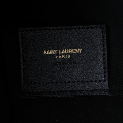Saint Laurent Calfskin Large Shopping Tote Black 7 of 7