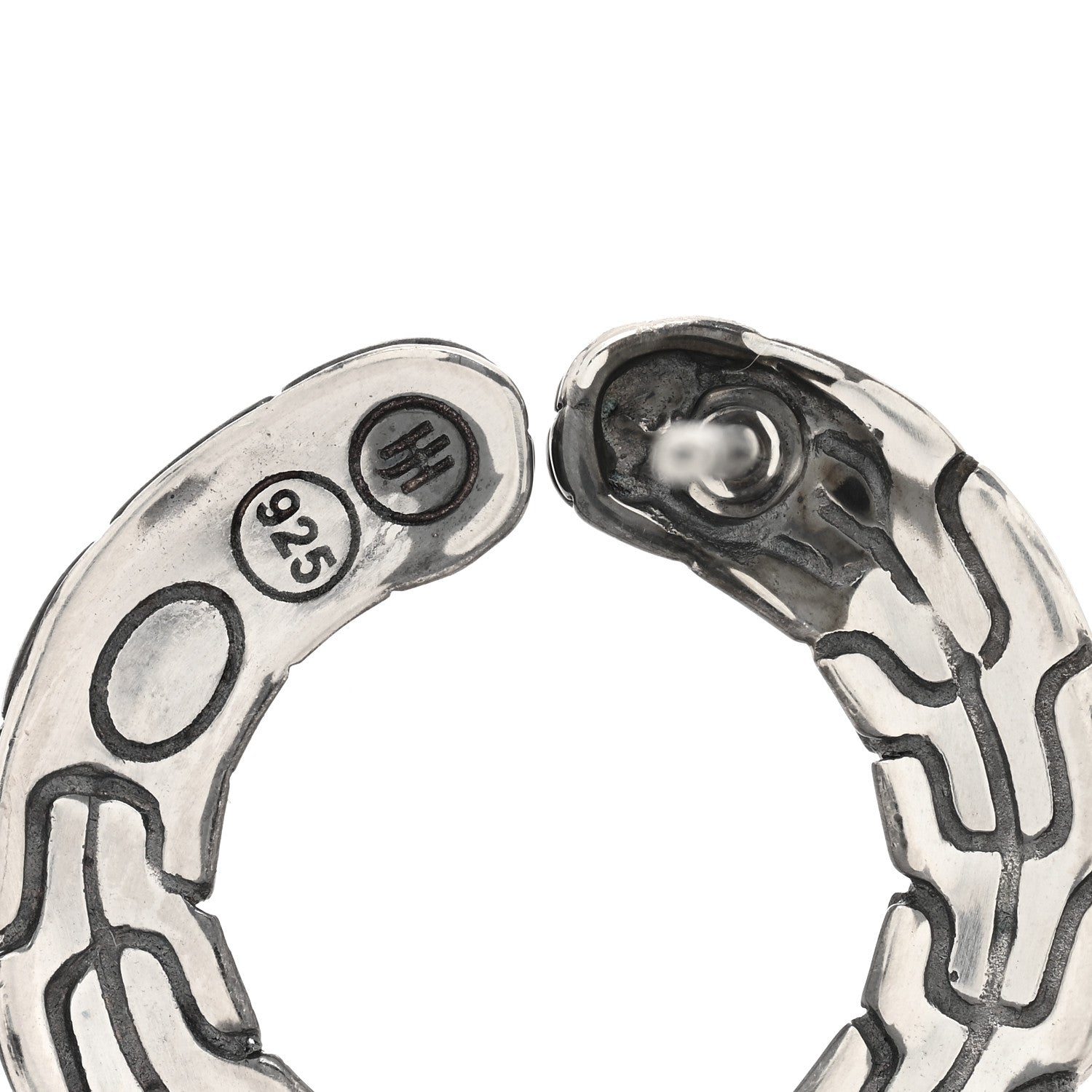 John Hardy Sterling Silver Classic Chain Open Circle Earrings 4 of 4