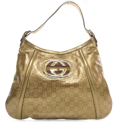 Gucci Guccissima Medium Britt Hobo Metallic NM Exclusive 1 of 10