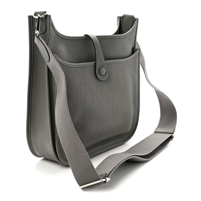 Hermes Taurillon Clemence Evelyne III PM Gris Meyer 3 of 11