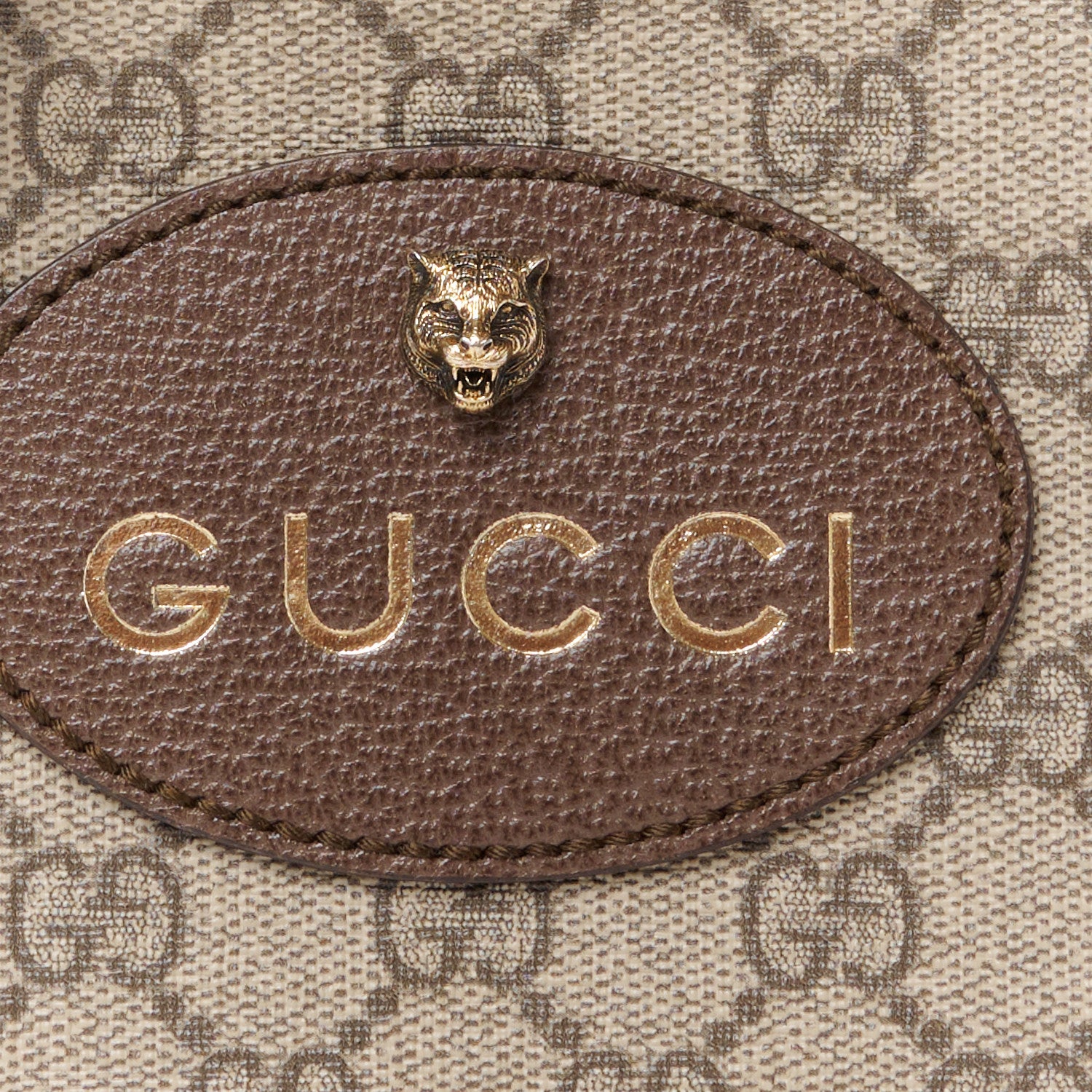 Gucci GG Supreme Monogram Web Neo Vintage Shoulder Bag Beige New Acero Crop 9 of 13