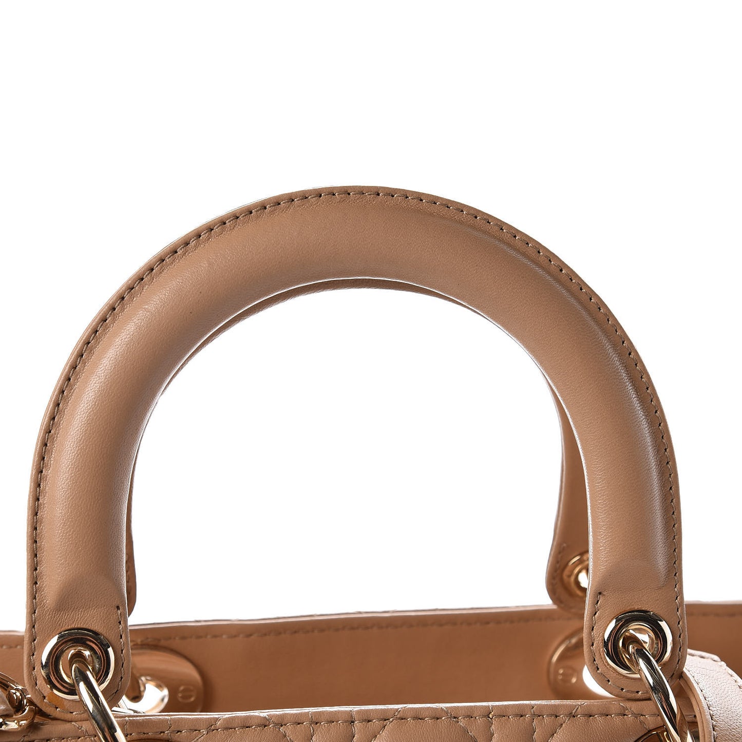 Lambskin Cannage Large Lady Dior Beige