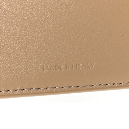 Celine Grained Calfskin Small Tri-Fold Wallet Beige 6 of 9