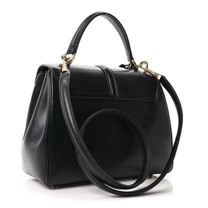 Celine Satinated Calfskin Small 16 Top Handle Bag Black 2 of 10