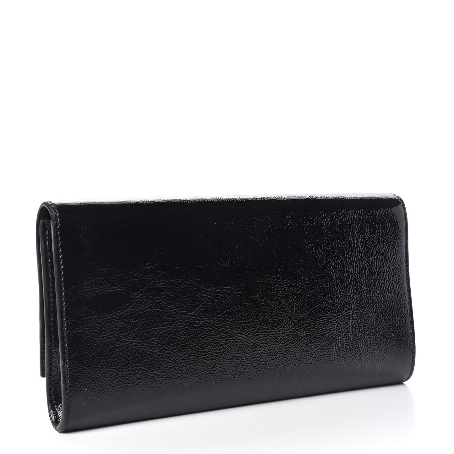 Textured Patent Monogram Small Belle De Jour Clutch Black