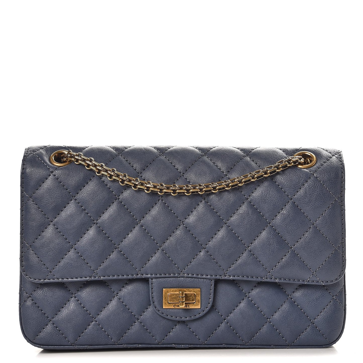 Calfskin Quilted 2.55 Reissue 226 Flap Blue
