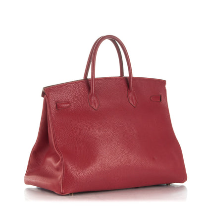 Hermes Ardennes Birkin 40 Rouge Vif 3 of 30