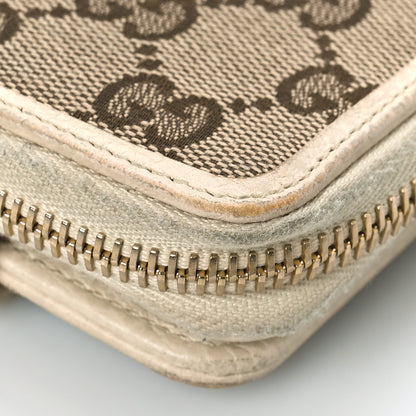 Gucci Monogram Dollar Calfskin Zip Around French Flap Wallet Beige Ebony Avoire 13 of 14