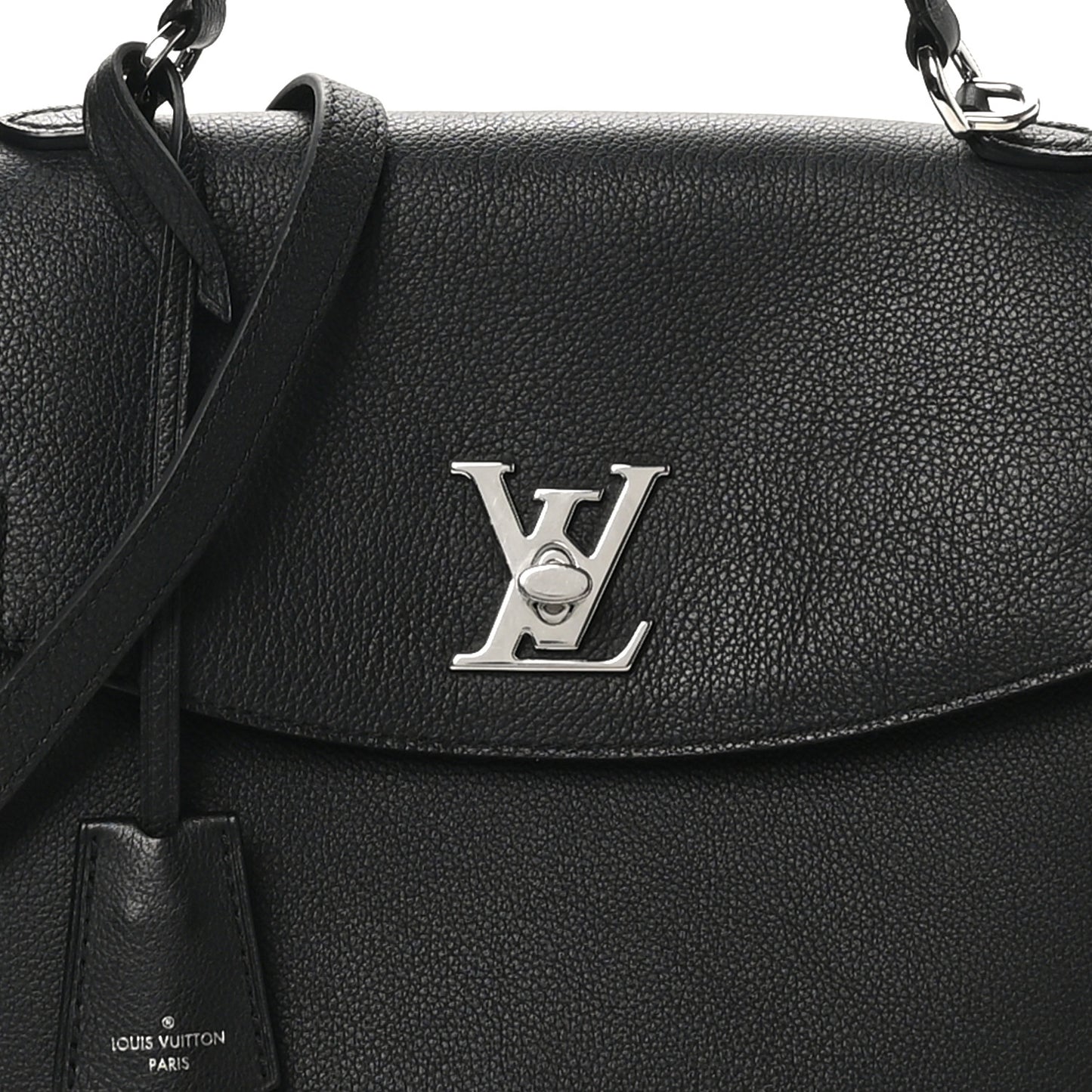 Soft Calfskin Lockme Ever MM Black