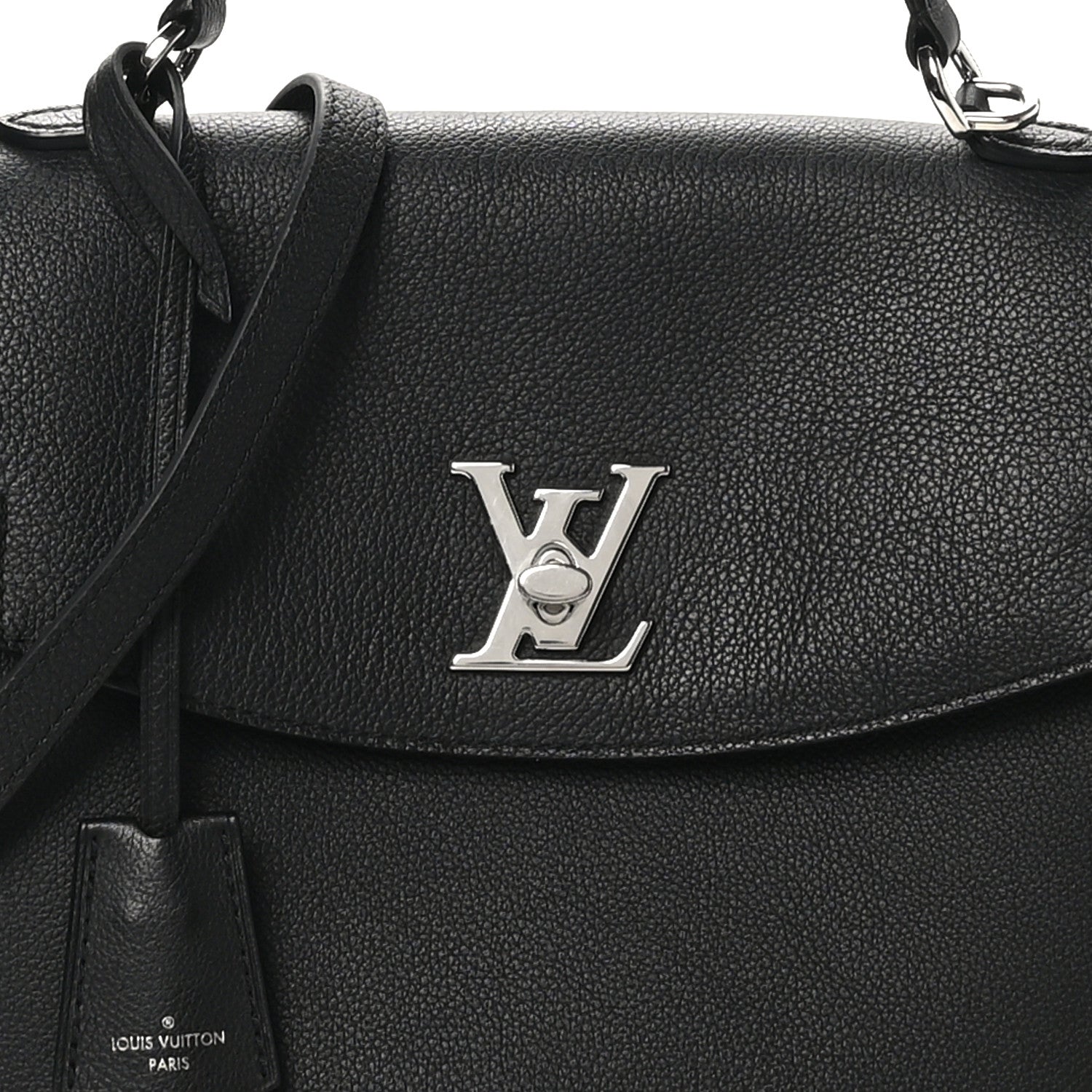 Louis Vuitton Soft Calfskin Lockme Ever MM Black 7 of 10