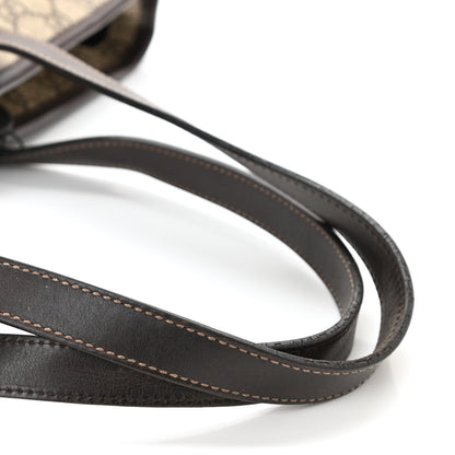 Gucci GG Supreme Monogram Medium Zippered Shopping Tote Dark Brown 13 of 13