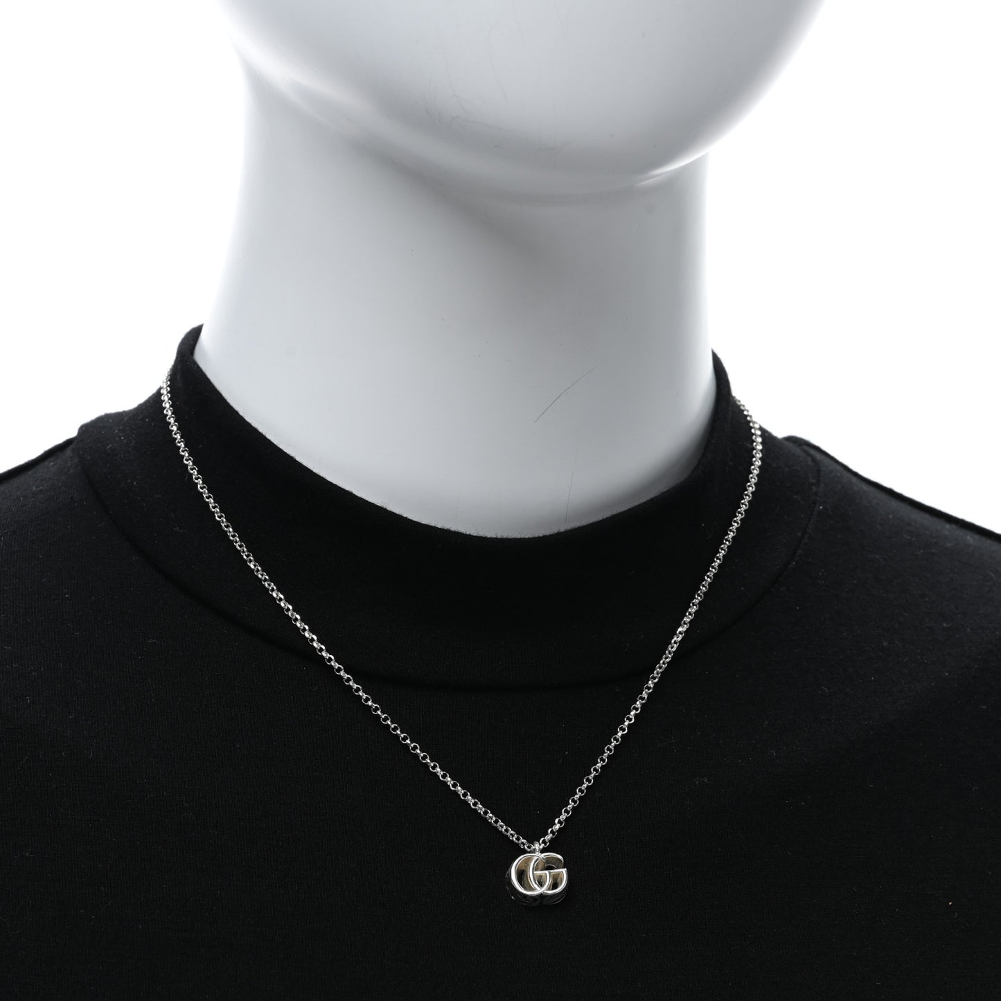 Sterling Silver GG Pendant Necklace