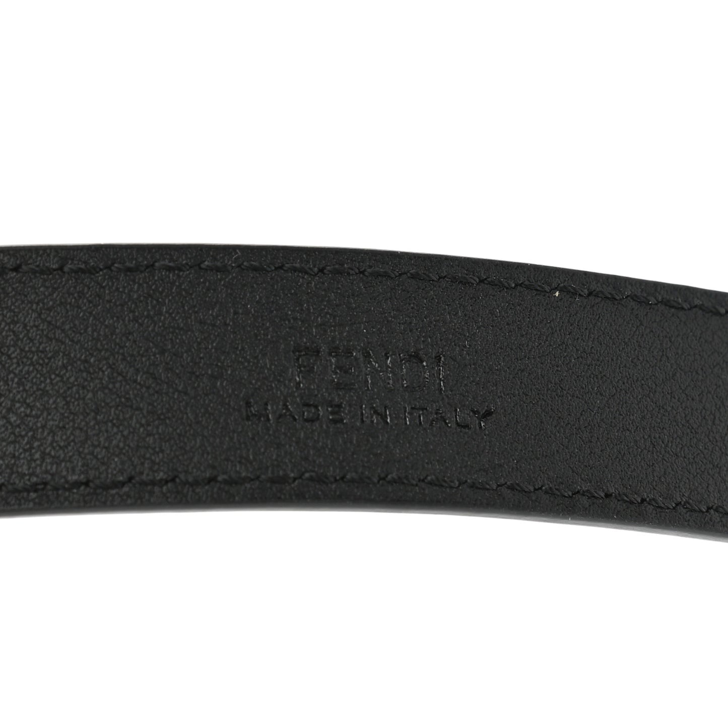 Vitello King Fendi O'Lock 2CM Belt 90 36 Black