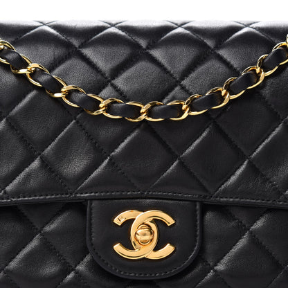 Chanel Lambskin Quilted Medium Single Flap Black 11 of 12