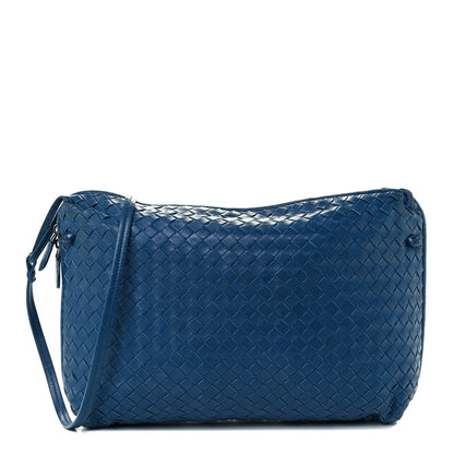 Bottega Veneta Nappa Intrecciato Nodini Crossbody Messenger Blue 1 of 11