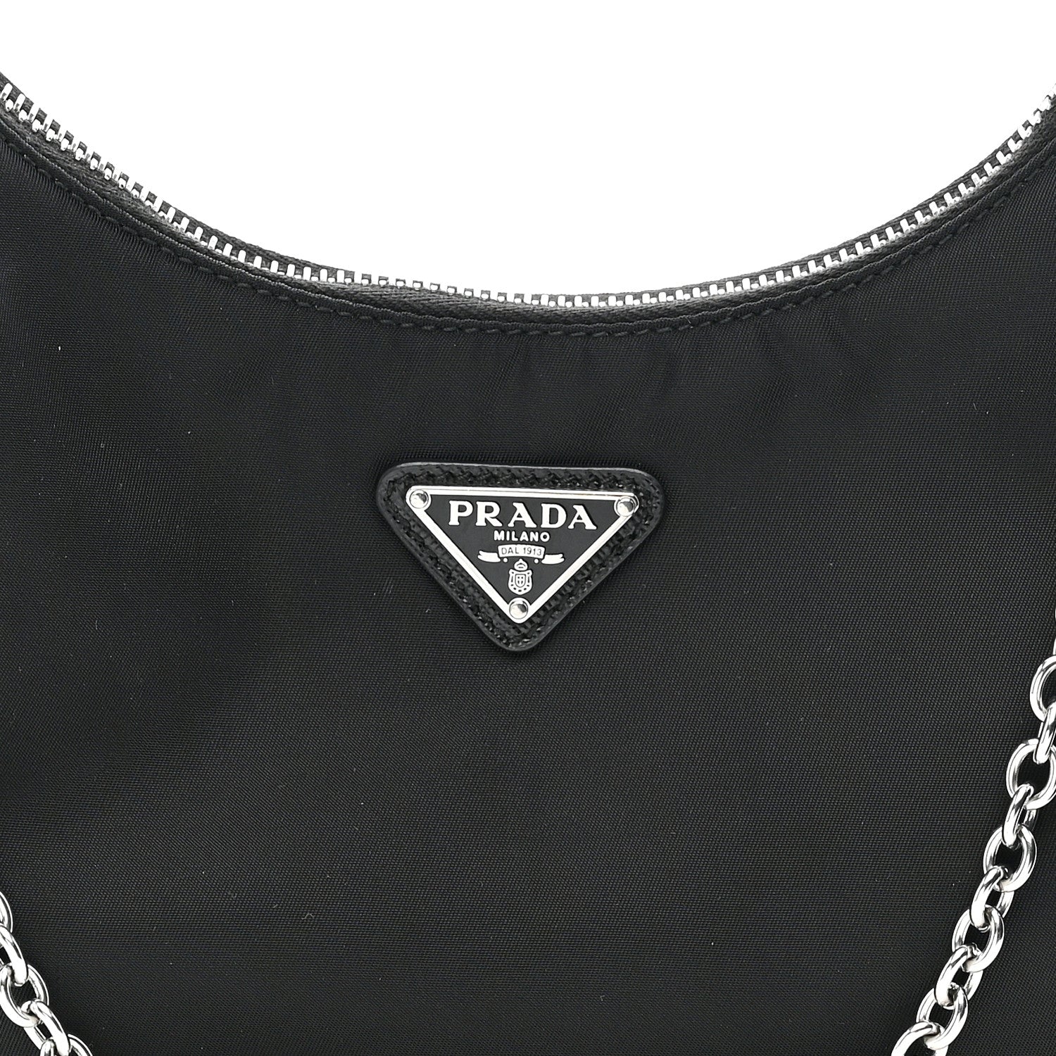 Prada Nylon Re-Edition 2005 Shoulder Bag Black 8 of 11