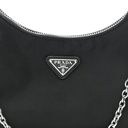 Prada Nylon Re-Edition 2005 Shoulder Bag Black 8 of 11