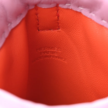 Hermes Milo Lambskin Swift Pilo Phone Case Mauve Sylvestre Orange Poppy Bleu De France 6 of 9