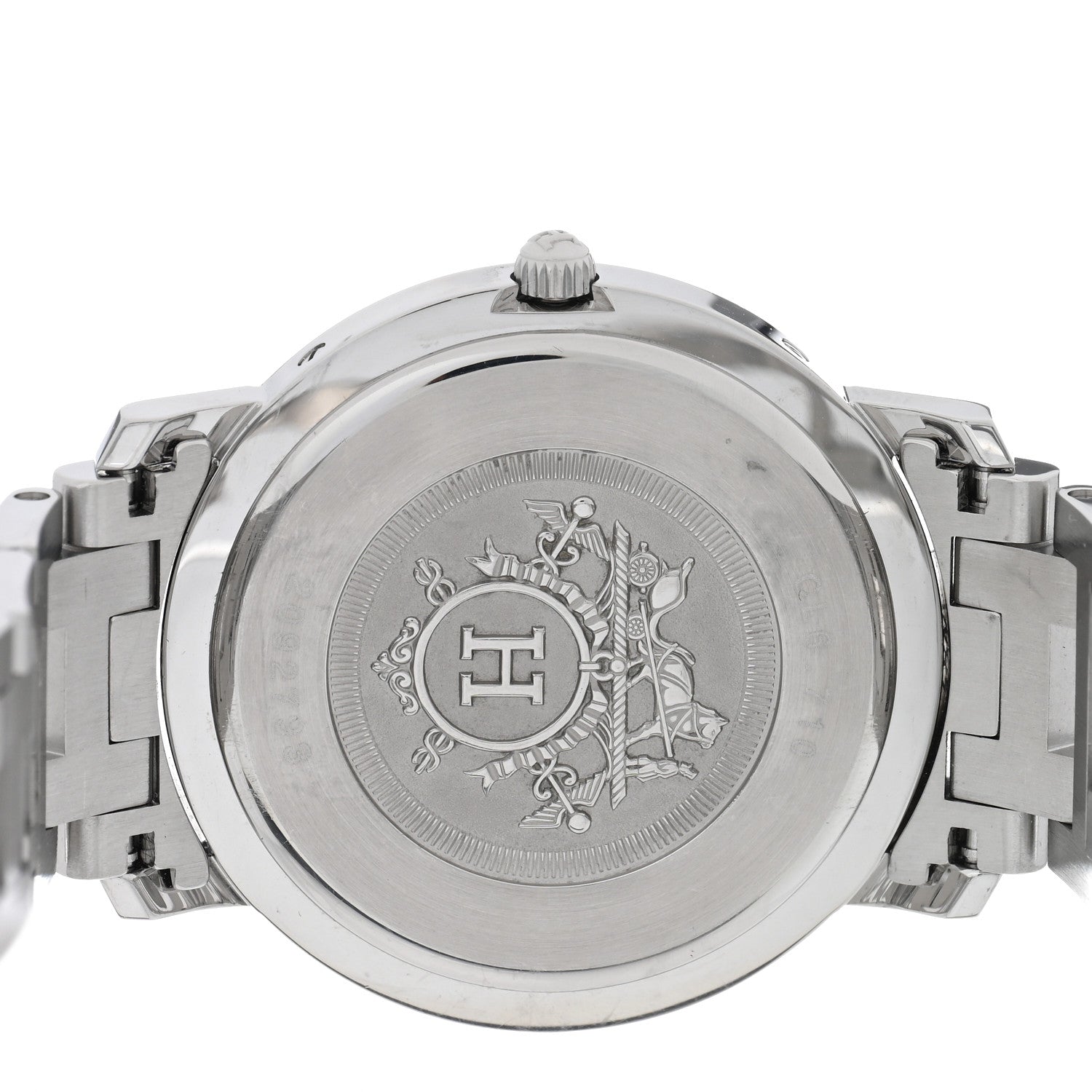 Hermes Stainless Steel 36mm Clipper Quartz Watch Black 4 of 4