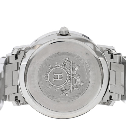Hermes Stainless Steel 36mm Clipper Quartz Watch Black 4 of 4