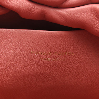 Mansur Gavriel Lambskin Cloud Clutch Blush 6 of 6