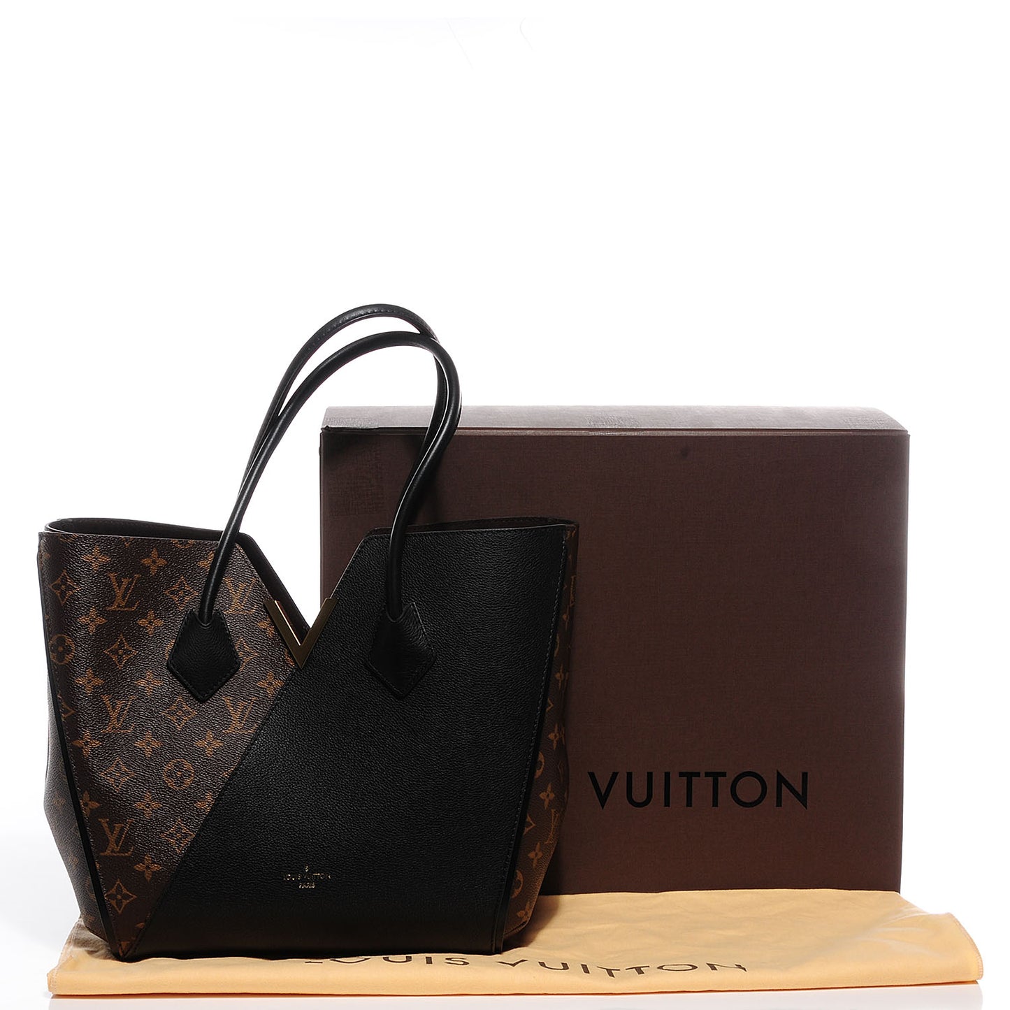 Calfskin Monogram Kimono Tote Black