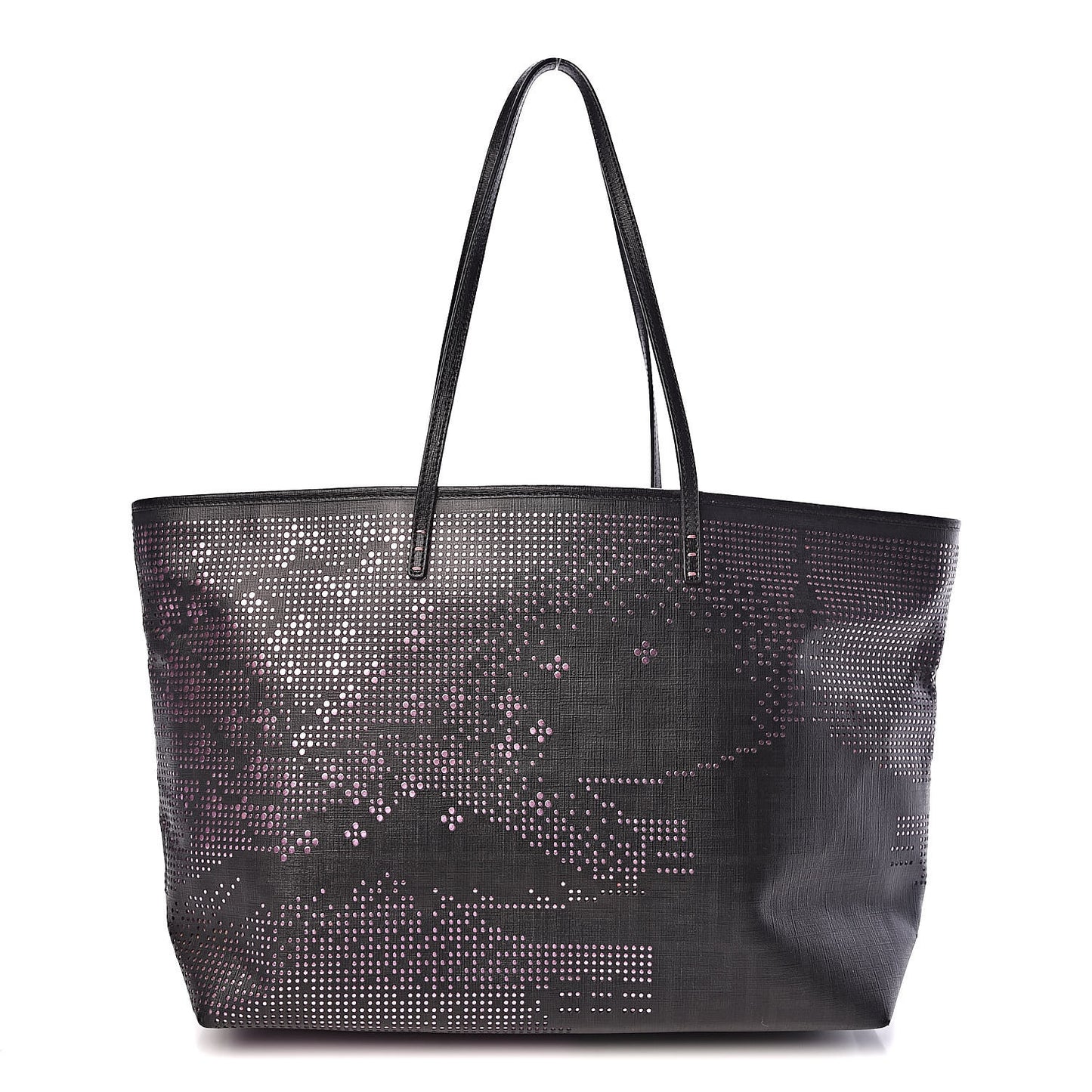 Zucca Lampo Medium Roll Tote Black Oro Rosa