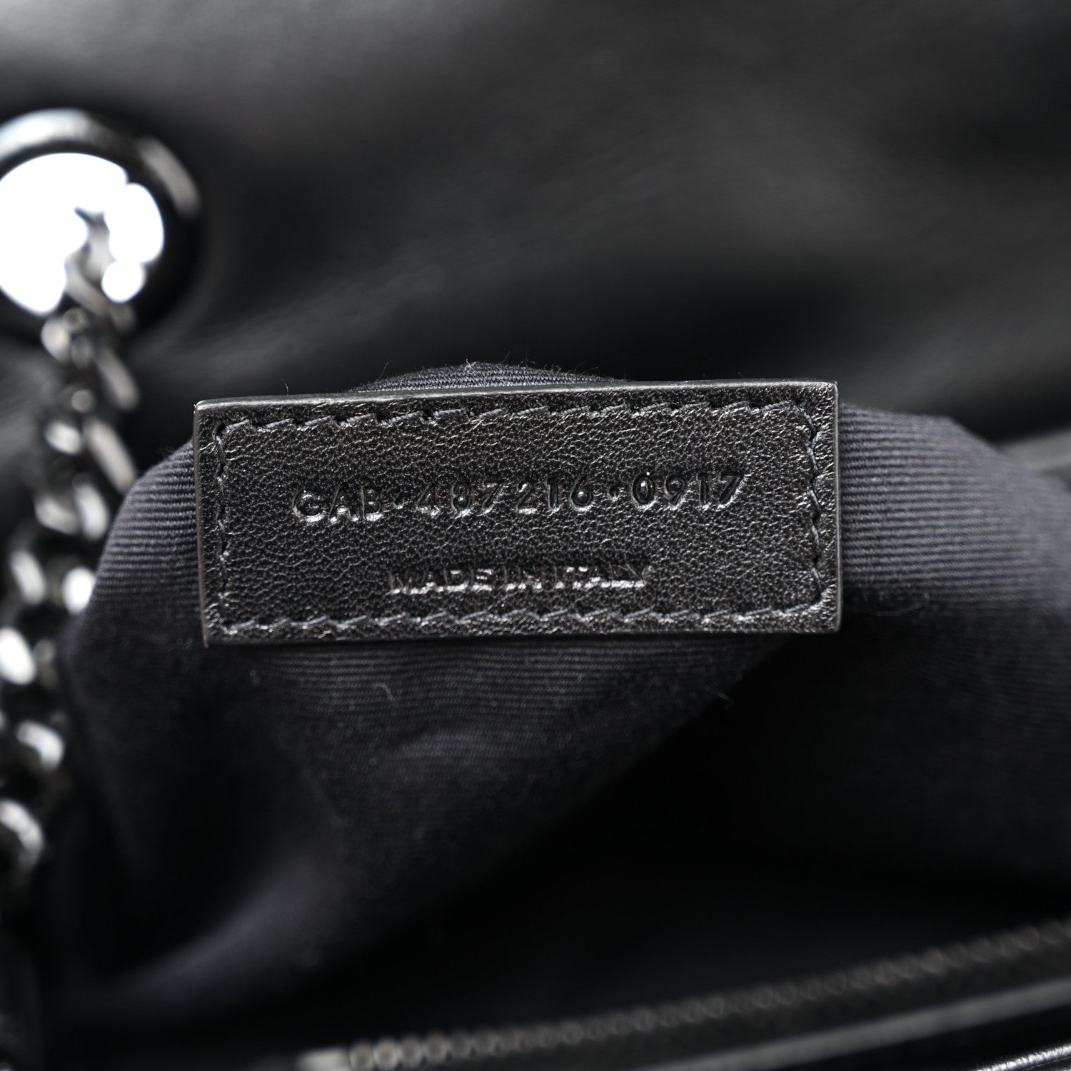 Saint Laurent Calfskin Y Quilted Monogram Monochrome Medium Loulou Chain Satchel Black 8 of 11