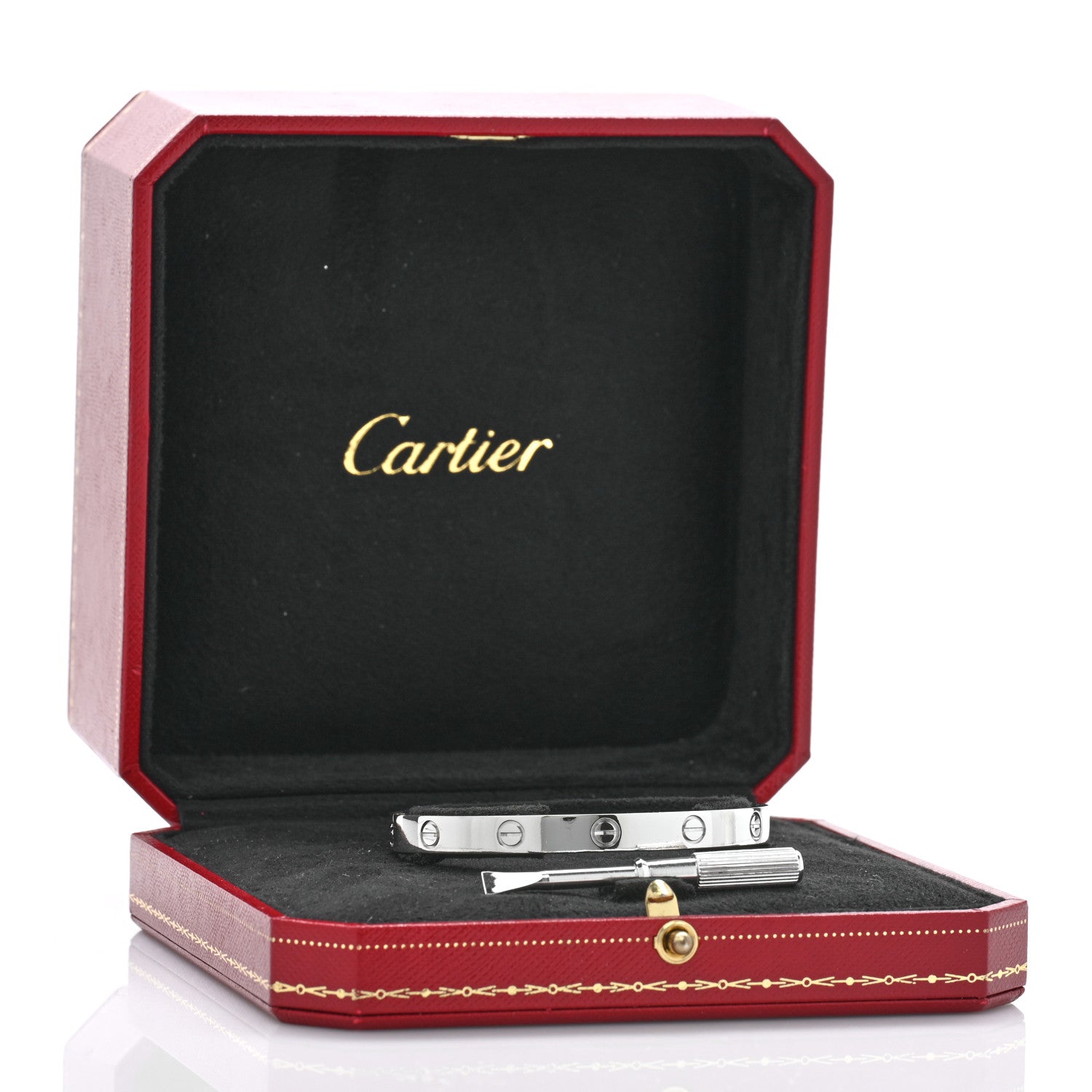 Cartier Platinum LOVE Bracelet 17 7 of 7