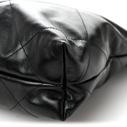Chanel Shiny Calfskin Quilted Small Chanel 22 Black 11 of 11
