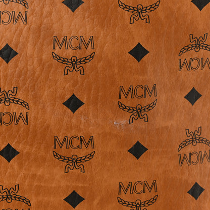 MCM Visetos Large Liz Reversible Shopper Tote Cognac 16 of 16