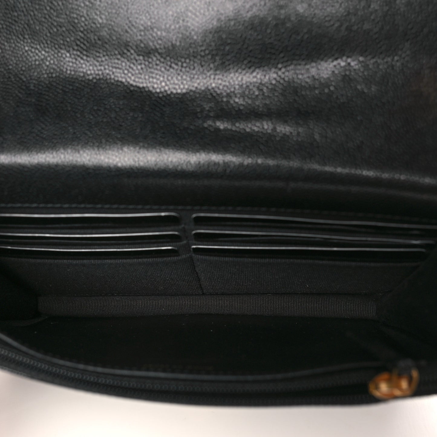 Caviar Quilted Coco First Wallet On Chain WOC Black