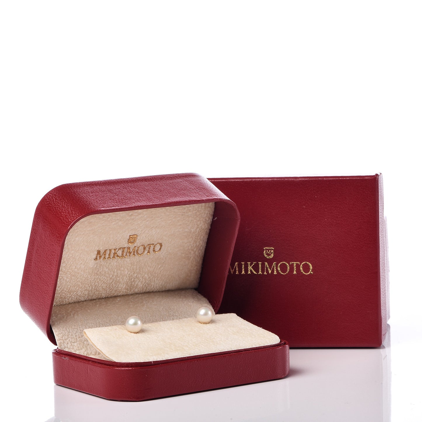 18K Yellow Gold Akoya Pearl 6-6.5mm Stud Earrings