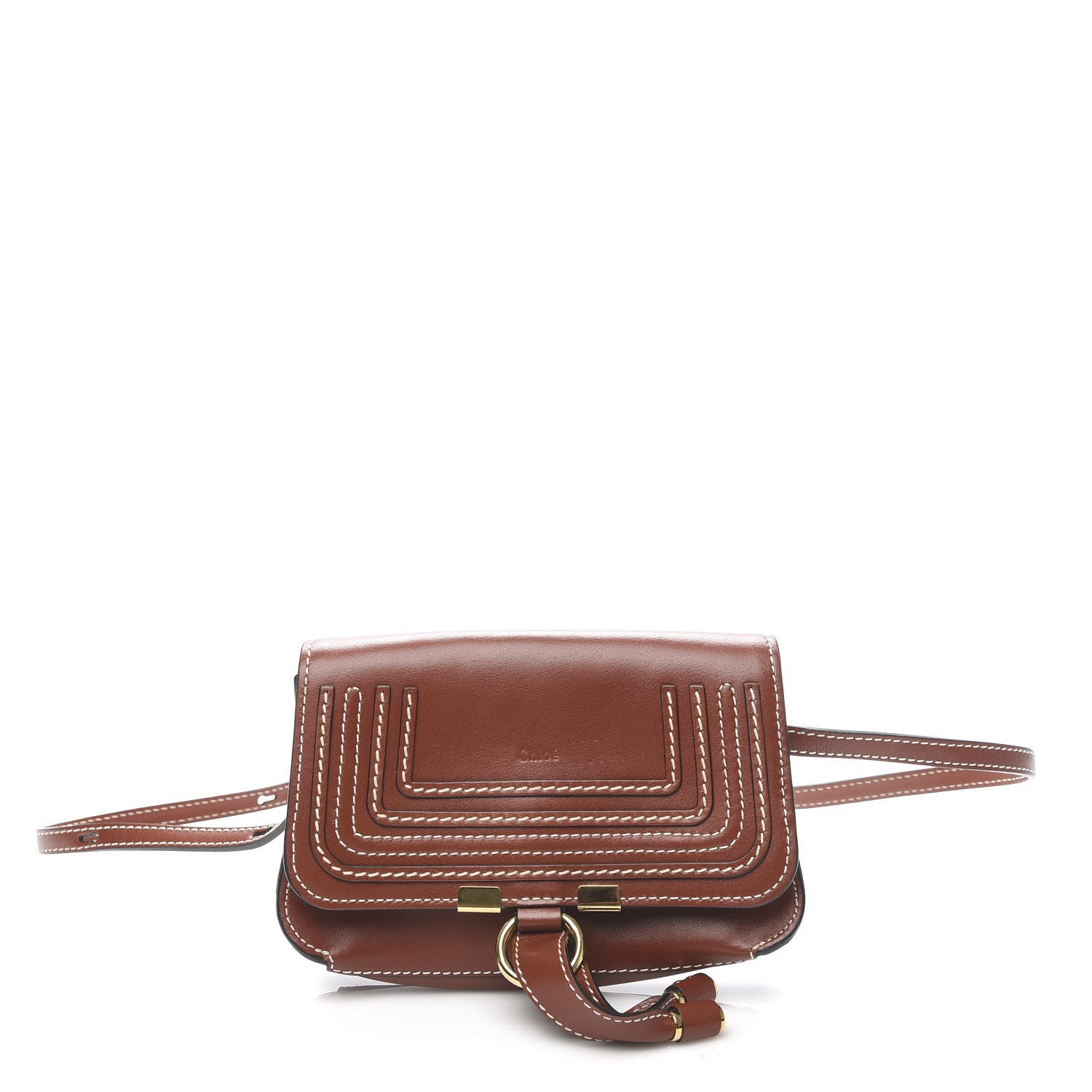 Chloe Calfskin Marcie Convertible Belt Bag Caramel 1 of 10