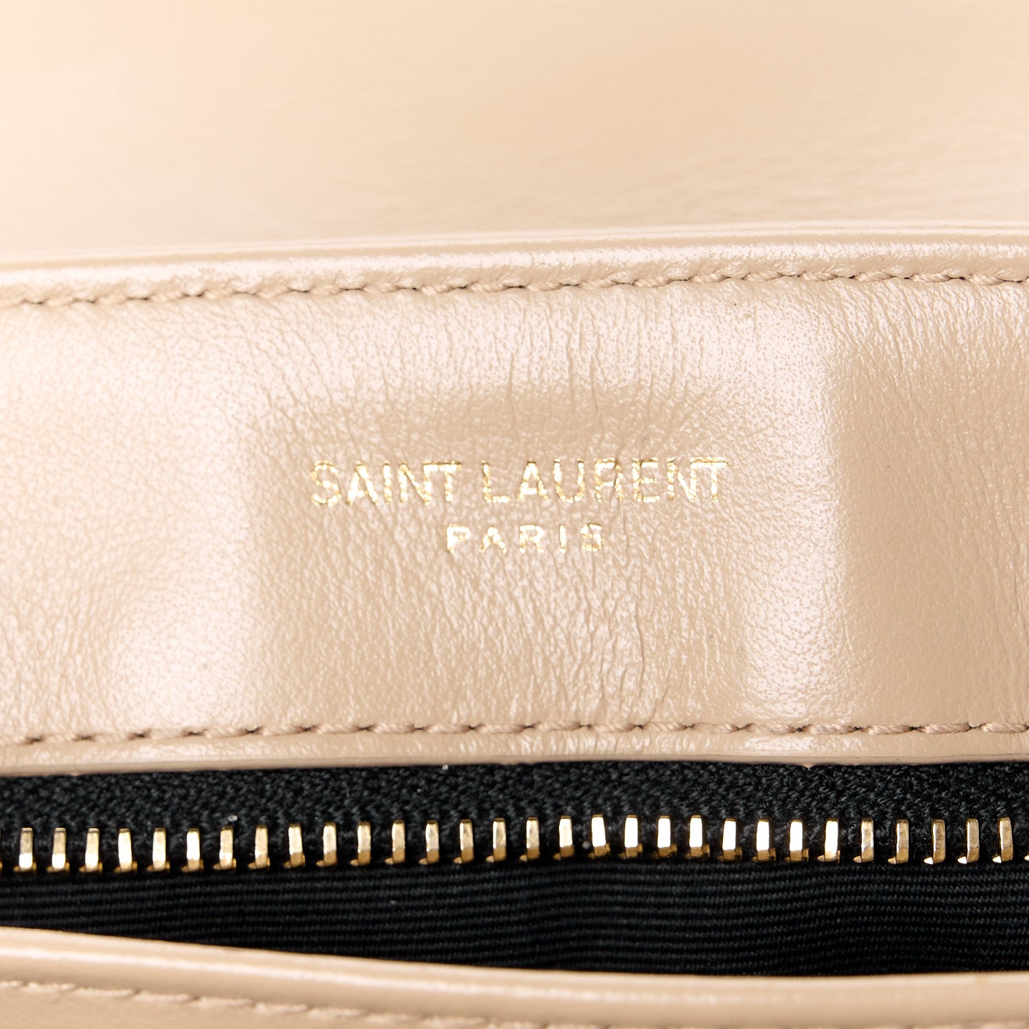 Saint Laurent Calfskin Y Quilted Monogram Toy Loulou Crossbody Bag Dark Beige 6 of 12