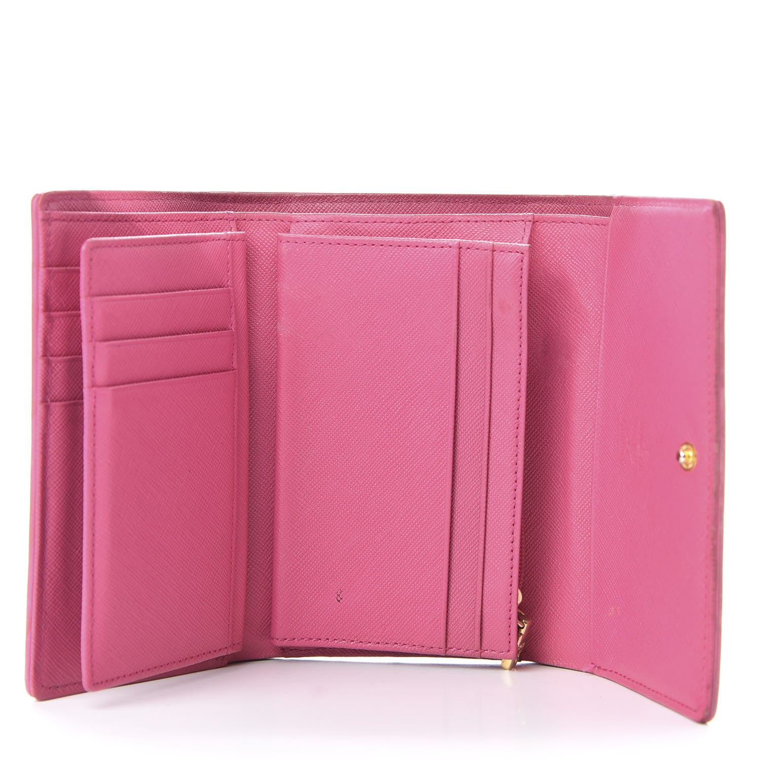 MCM Visetos Rabbit Tri-Fold Wallet Pink 5 of 6