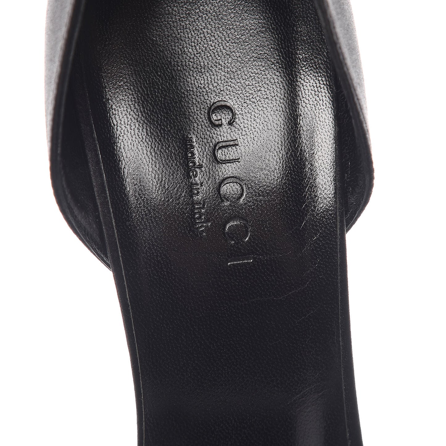 Satin Crystal Bow Sandals 35 Black
