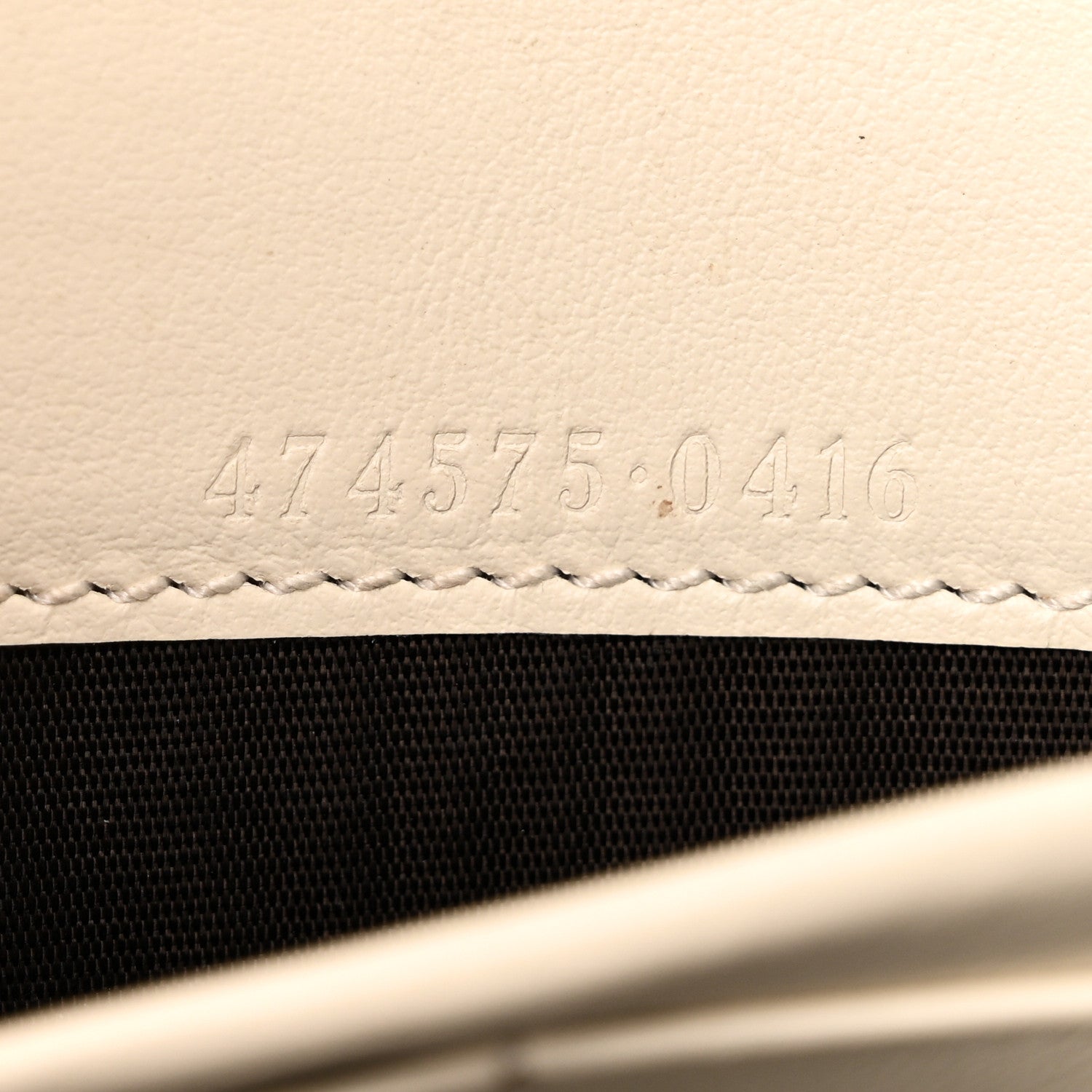 Gucci Calfskin Matelasse GG Marmont Chain Wallet Mystic White 7 of 13