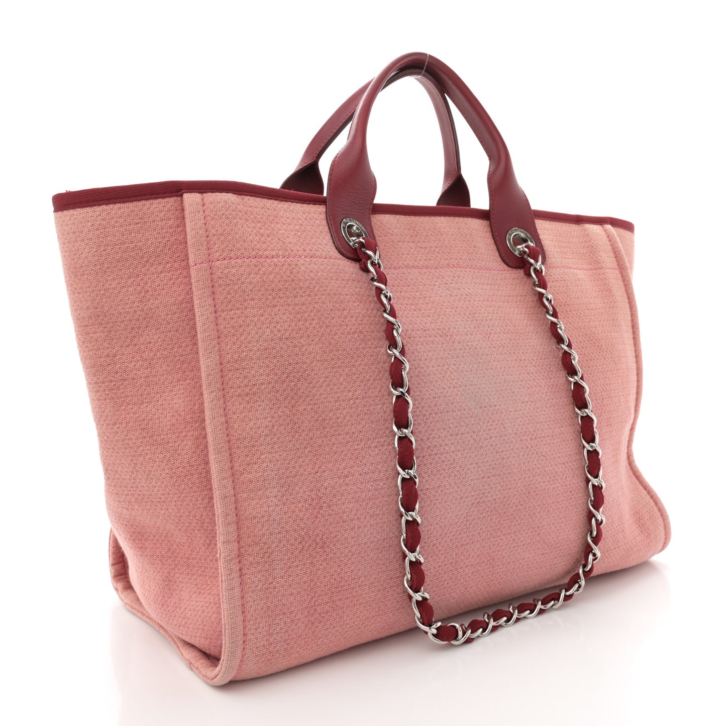 Canvas Medium Deauville Tote Red