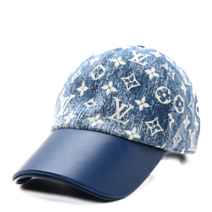 Louis Vuitton Monogram Denim Jacquard Cap L Blue 1 of 9