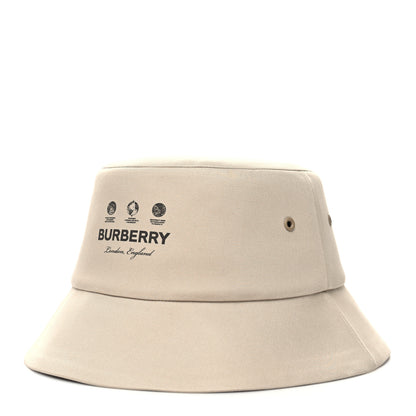 Burberry Technical Cotton Giant Check Globe Bucket Hat M Soft Fawn 1 of 7