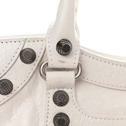 Balenciaga Agneau Arena Neo Cagole City Handbag Optic White 13 of 20