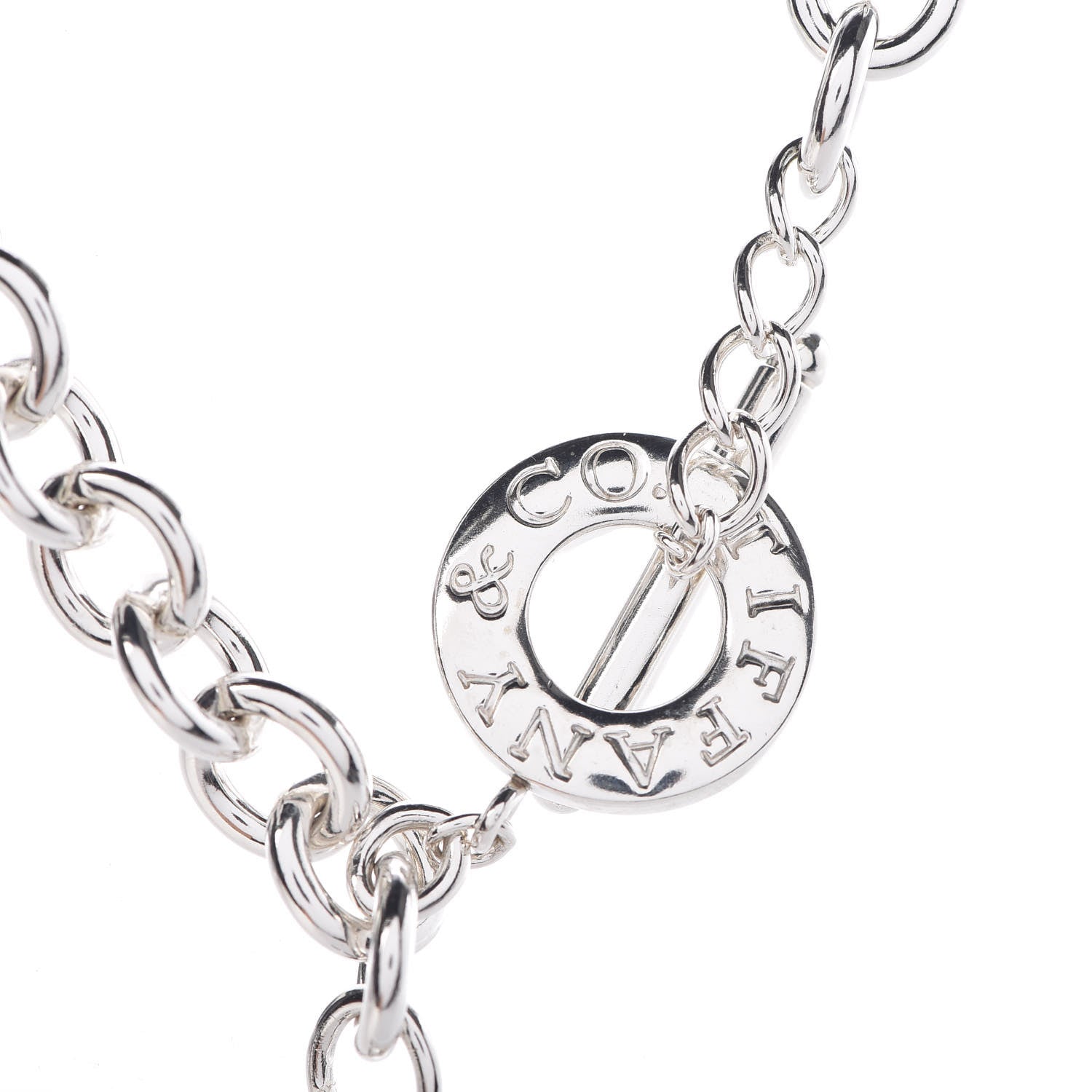 Tiffany Sterling Silver Heart Tag Toggle Necklace 5 of 7