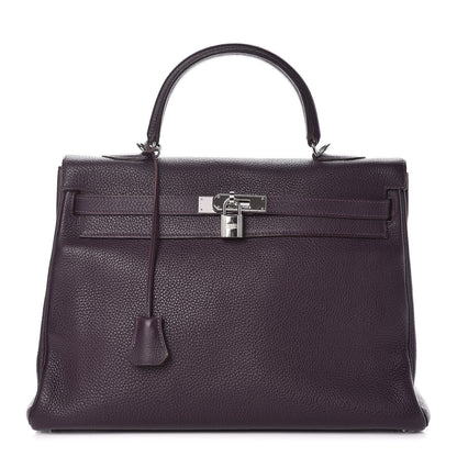 Hermes Togo Kelly Retourne 35 Raisin 1 of 51