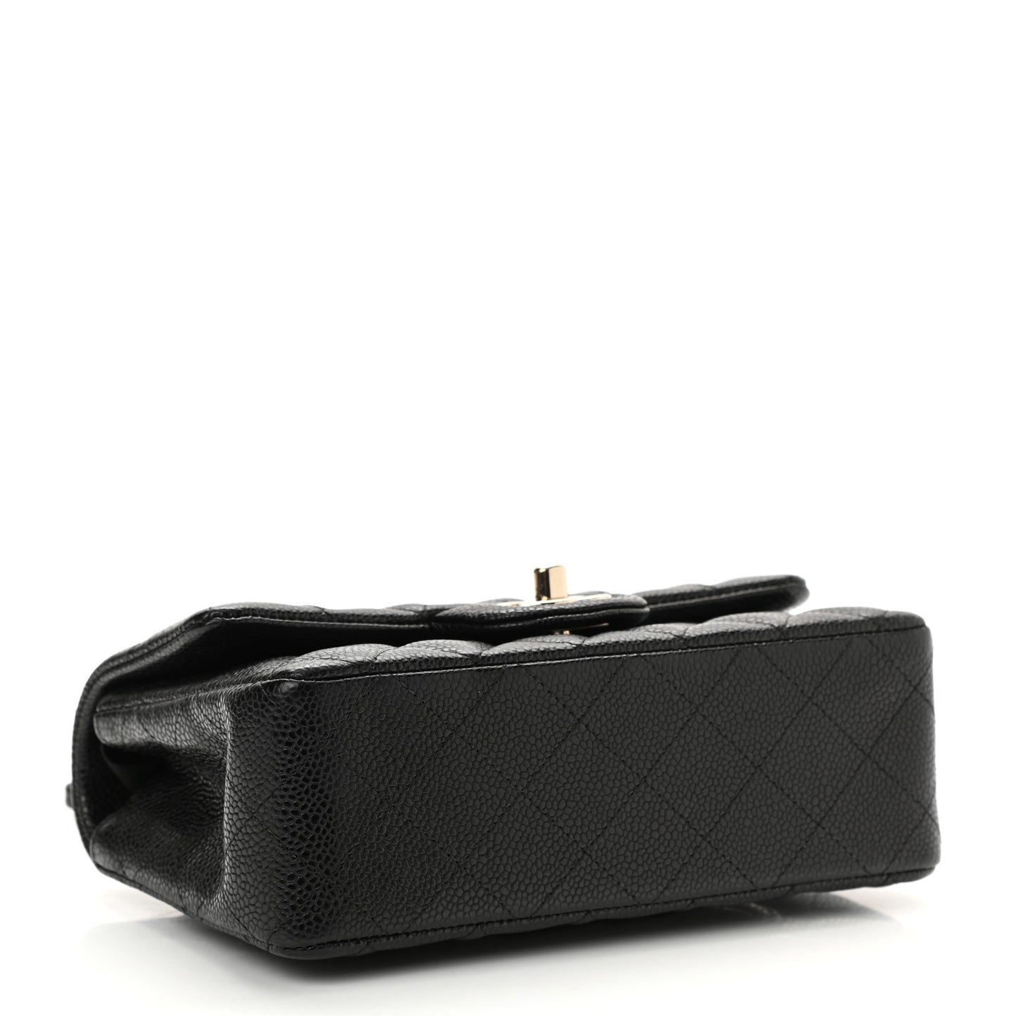 Caviar Quilted Mini Rectangular Flap Black