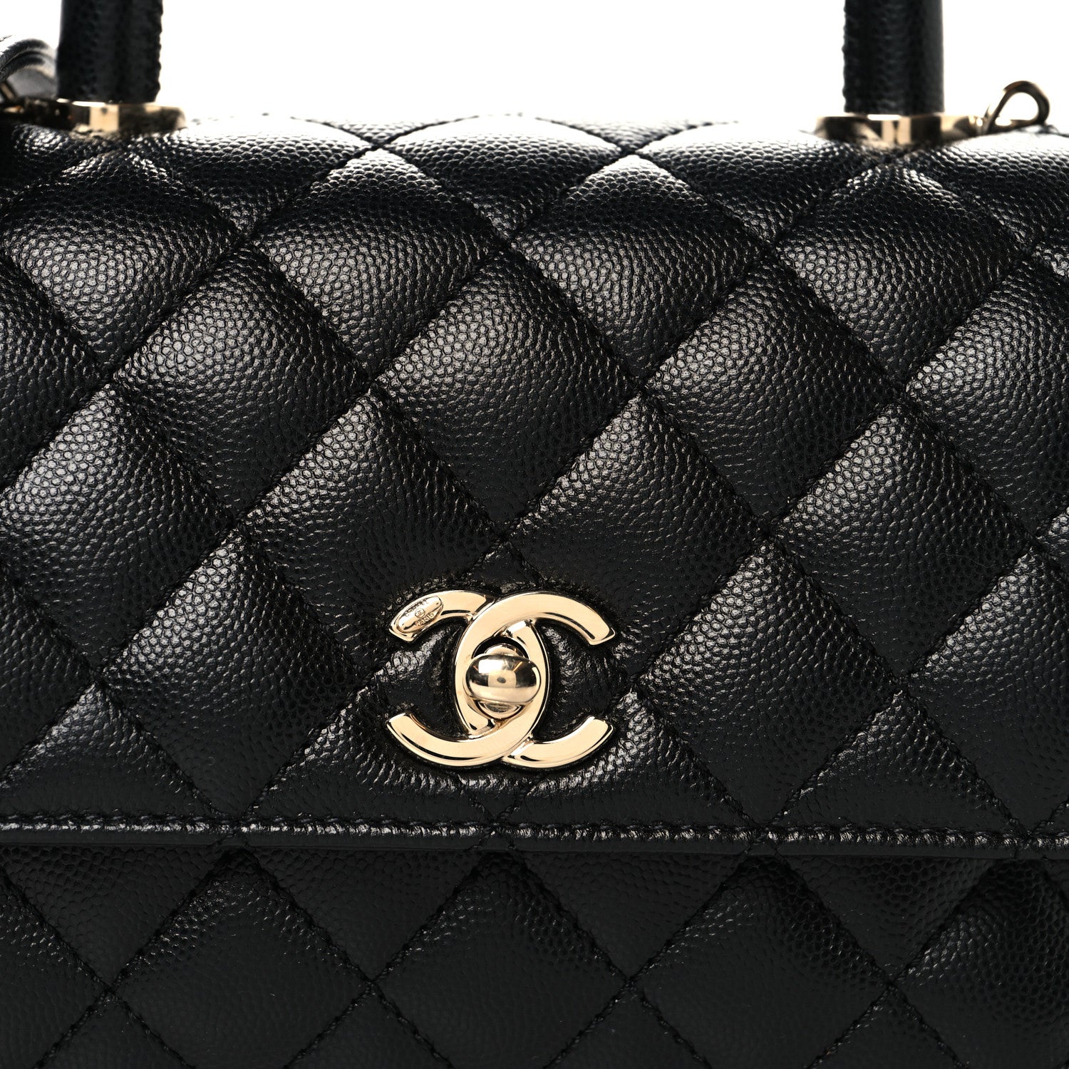 Chanel Caviar Quilted Mini Coco Handle Flap Black 8 of 10