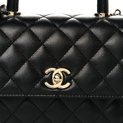 Chanel Caviar Quilted Mini Coco Handle Flap Black 8 of 10