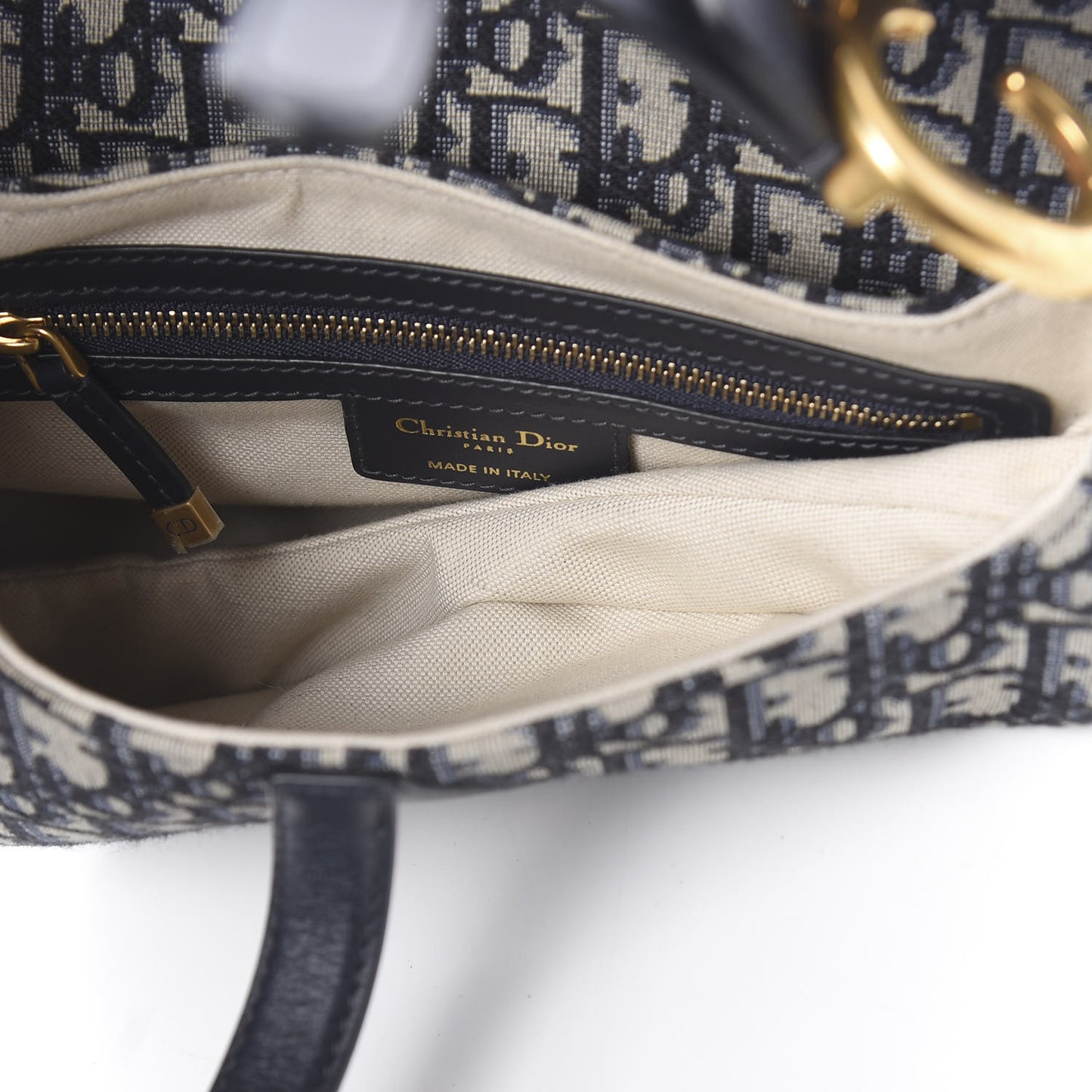 Oblique Saddle Bag Blue