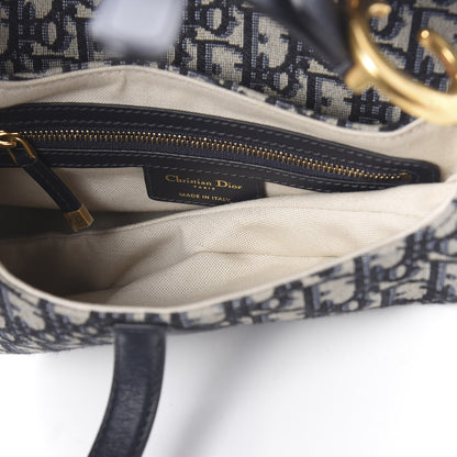 Christian Dior Oblique Saddle Bag Blue 5 of 10